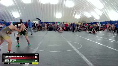 165 lbs Round 6 (8 Team) - Kayden Hendershot, FORGE vs Berk Boyer, Phoenix WC