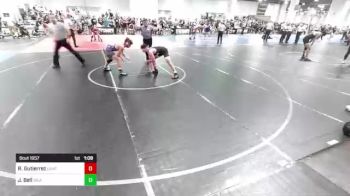 123 lbs Quarterfinal - Roman Gutierrez, Unattached vs Jacob Bell, Inland Elite