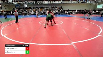 285 lbs Quarterfinal - Cameron Baumann, Voorhees vs Josh Turner, Depaul Catholic