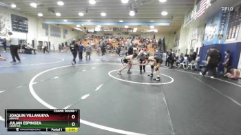 132 lbs Champ. Round 1 - Joaquin Villanueva, Servite vs Julian Espinoza, Cerritos