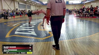 197 lbs Cons. Round 4 - Rich Fronheiser, King`s (PA) vs Blaise Wagner, Stevens