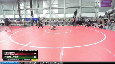 75 lbs Cons. Round 3 - Porter Crosby, Clearwater Valley WC vs Devin Frye, Eastern Oregon Elite