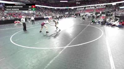 D2-150 lbs Champ. Round 1 - Jayson Arrowood, Antigo vs Isaac Dunnom, Osceola