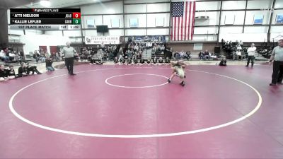 100 lbs 1st Place Match - Atti Nielson, Juab vs Kallie Lefler, Carbon