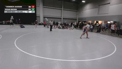100 lbs Cons. Sub-rd Of 16 - Dominick Jackson, Summit Wrestling Academy vs Kegan Brown, Heartland Wrestling Academy