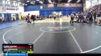 170 lbs Champ. Round 3 - Albert Manzini, Doral Academy vs Jace Brownlow, Lake Gibson