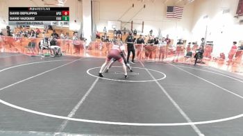 120 lbs Quarterfinal - David DeFilippis, Apex vs David Vazquez, Edge Wrestling