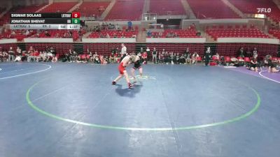 138 lbs Round 5 - Placement (4 Team) - Sigmar Solaas, Austin Lake Travis vs Jonathan Shevat, Round Rock