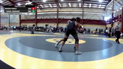 138 lbs Champ. Round 3 - Mason Goelz, Avon vs Angel Serrano, Pomona