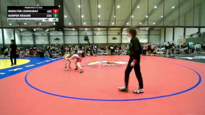 Girls Grades 3rd-5th FK - 61.6-64 Champ. Round 1 - Madilynn Lensegrav, Askeo International Mat Club vs Harper Renard, Sua Sponte Wrestling Club