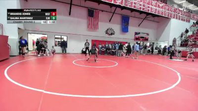 JH 102 lbs Champ. Round 2 - Brandis Jones, WESTMOORE vs Salma Martinez, EL RENO
