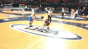 3A 157 lbs 5th Place Match - Will Konder, Lombard (Montini) vs Brady Ritter, Orland Park (Sandburg)