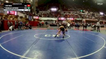 G - 100 lbs Champ. Round 2 - Ciri Nice, Polson Girls vs RonElle LaForge, Billings Senior High School Girls