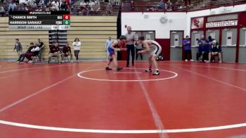 113 lbs Champ. Round 2 - Chance Smith, Mishawaka High School vs Harrison Sarault, Plainfield Quakers Wrestling C