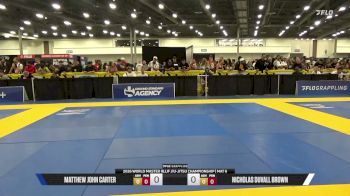 Nicholas Duvall Brown vs Matthew John Carter 2026 World Master IBJJF Jiu-Jitsu Championship