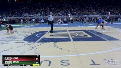 D4-150 lbs Champ. Round 1 - Gabriel Erwin, Bronson HS vs Cheven Lesko, Vassar HS