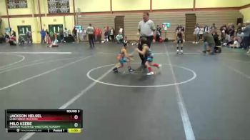 44 lbs Round 5 - Milo Ksebe, Connor McDonald Wrestling Academy vs Jackson Helsel, Lake Forest Mat Ratz