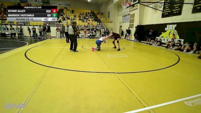 132 lbs Round Of 16 - Ryker Alley, Sequoyah Tahlequah JH vs Maddox Huxtable, Vinita JH