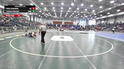 157 lbs Quarterfinal - Logan Weaver, Merchant Marine vs Akio Sanders, Ithaca