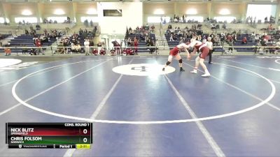 197 lbs Cons. Round 1 - Chris Folsom, Norwich vs Nick Blitz, Springfield