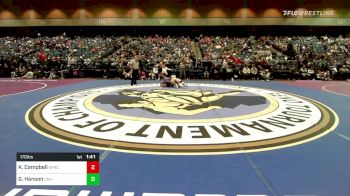 170 lbs Round Of 64 - Keefer Campbell, Spring Creek vs Gage Hanson, Crook County