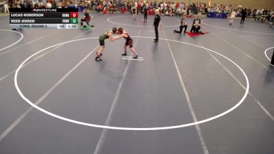 12U - 117 lbs Cons. Round 2 - Lucas Roberson, Rochester Mayo vs Reed Jensen, Princeton Wrestling