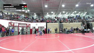 155 lbs Champ. Round 1 - Marin Wigginton, Whiteland vs Kenadie Brock, Patriots Wrestling Club