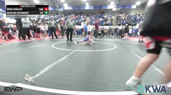 37-40 lbs 3rd Place - Zeke Dunlop, Team Tulsa Wrestling Club vs Barlow Schubert, Chandler Takedown Club