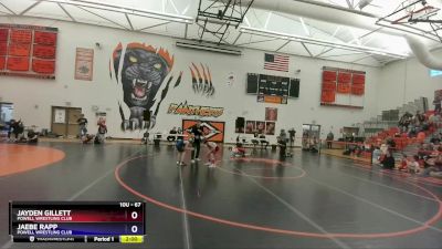 67 lbs Cons. Semi - Jayden Gillett, Powell Wrestling Club vs JaeBe Rapp, Powell Wrestling Club