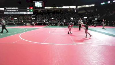 90 lbs Cons. Round 4 - Luke Hageman, CPWA vs Jagger LeJeune, CPWA