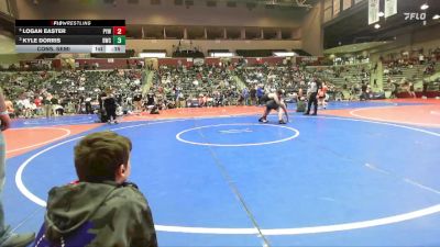 165 lbs Cons. Semi - Logan Easter, Panther Youth Wrestling-CPR vs Kyle Dorris, Bentonville Wrestling Club