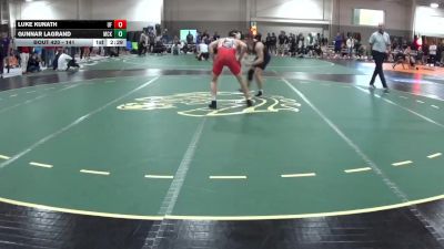 141 lbs Cons. Round 2 - Luke Kunath, Belmont Abbey vs Gunnar LaGrand, McKendree