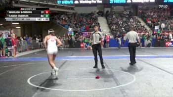 130 lbs Quarterfinal - Aaliah Guebara, Maize vs Madilynn Borders, Effingham