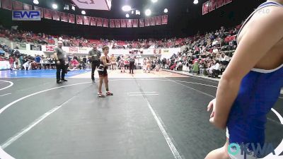 70 lbs Rr Rnd 1 - Bray Johnson, Checotah Matcats vs Kai Bass, Grove Takedown Club