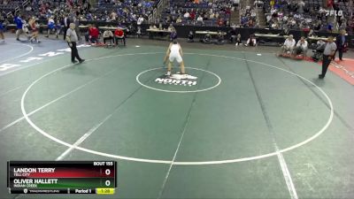 175 lbs Quarterfinal - Oliver Hallett, Indian Creek vs Landon Terry, Tell City