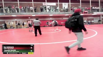 170 lbs Quarterfinal - Eli Womack, Rigby High School vs Traven Bauer, South Fremont High School