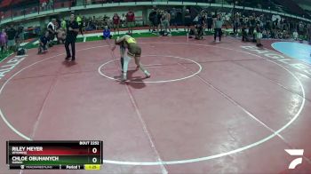 105 lbs Semifinal - Riley Meyer, Wyoming vs Chloe Obuhanych, Hawaii