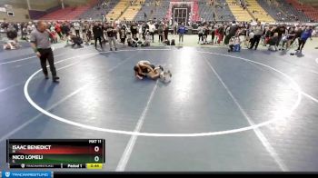 62-68 lbs Round 1 - Isaac Benedict, IA vs Nico Lomeli, IL