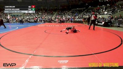 55 lbs Round Of 32 - Liam Miller, Sebolt Wrestling Academy vs Easton Williams, Team Tulsa Wrestling Club
