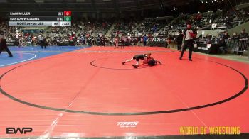 55 lbs Round Of 32 - Liam Miller, Sebolt Wrestling Academy vs Easton Williams, Team Tulsa Wrestling Club