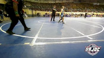 80 lbs Rr Rnd 2 - Laura Topaum, Midwest City Bombers Youth Wrestling Club vs Tucker Bryson, Division Bell Wrestling