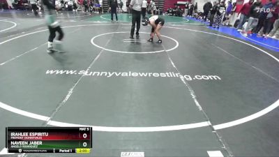 115 lbs Cons. Round 1 - Irahlee Espiritu, Fremont (Sunnyvale) vs Naveen Jaber, Angelo Rodriguez