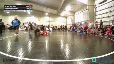 60 lbs Consi Of 4 - Dylan Nettles, Fort Gibson Youth Wrestling vs Britton Oldham, Raw Wrestling Club
