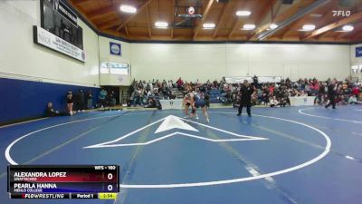 160 lbs Quarterfinal - Alexandra Lopez, Unattached vs Pearla Hanna, Menlo College