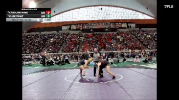 G 152 lbs Quarterfinal - Elise Twait, Meridian vs Caroline Huml, South Fremont