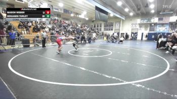 144 lbs Cons. Round 4 - Benjamin Turley, Costa Mesa vs Mason Weber, Los Alamitos