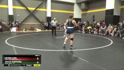 130 lbs Round 2 (16 Team) - Tatum Shepherd, BVWC Gold vs Leynn Luna, Lady Luck Wrestling