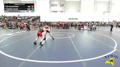 75 lbs Quarterfinal - Jet Blackford, Baldwinsville Wrestling Club vs Tanner Chase, Canastota Raider Wrestling Club