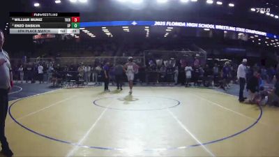 175 3A 5th Place Match - Enzo Dasilva, Spanish River vs William Muniz, Timber Creek