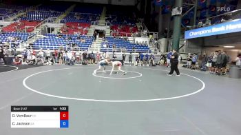 100 lbs Cons 32 #2 - Drake VomBaur, Colorado vs Cameron Jackson, California